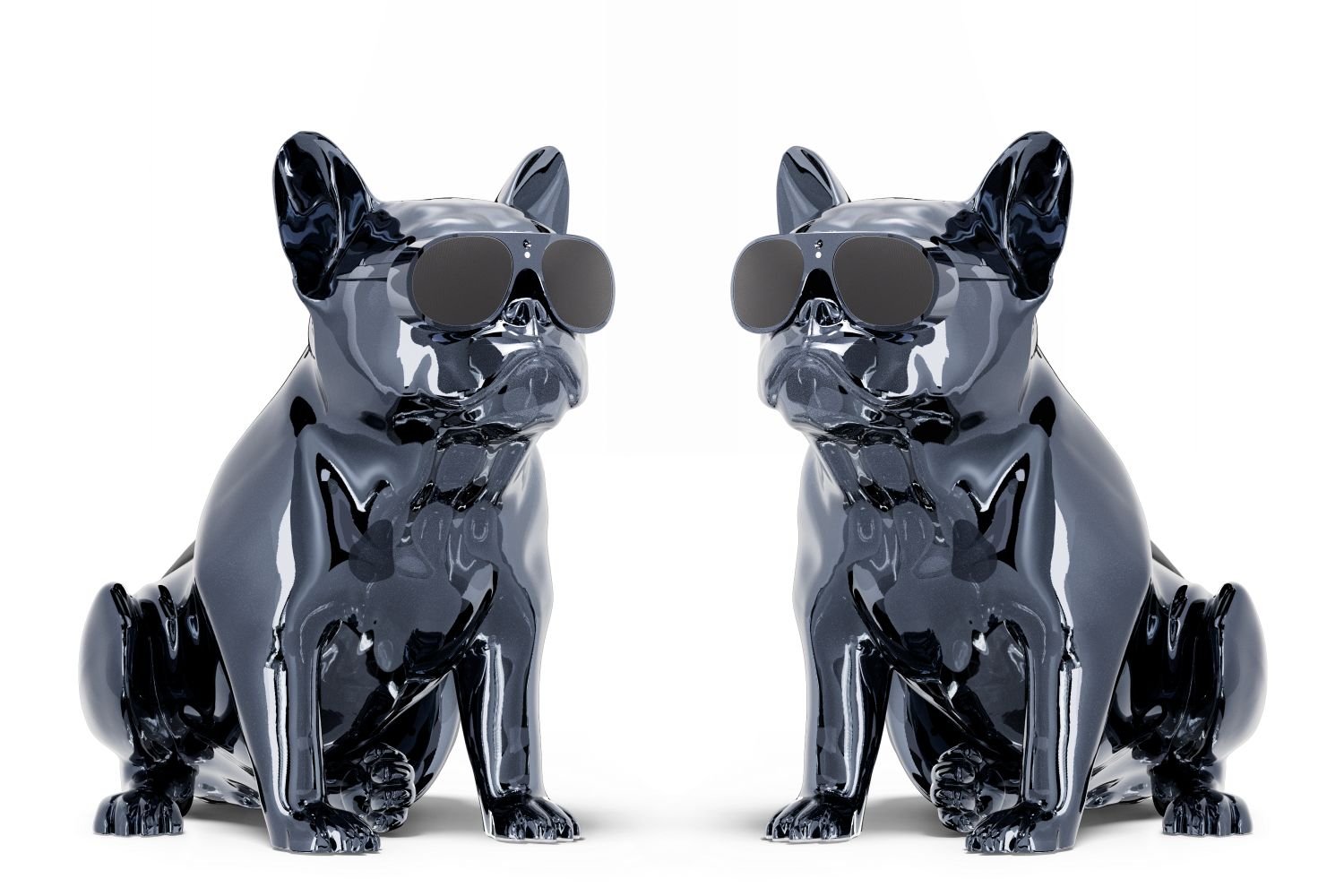 Chrome Gun Blue Duo Set